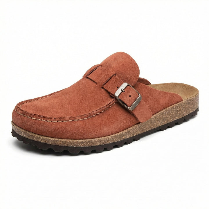 Träskor - Dam Retro Mocka Slip-On Mule-Eva Jonsson