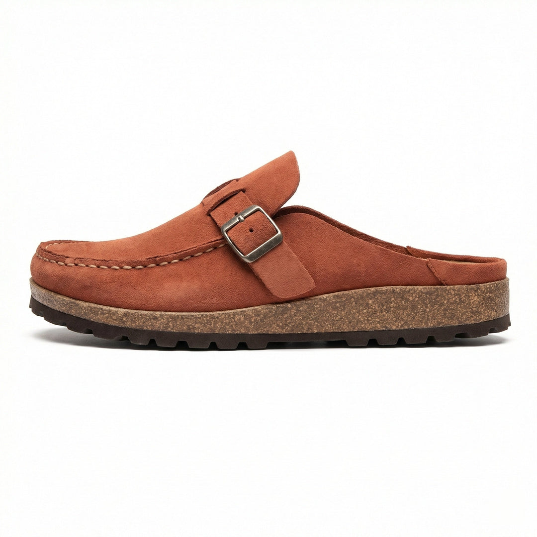 Träskor - Dam Retro Mocka Slip-On Mule-Eva Jonsson