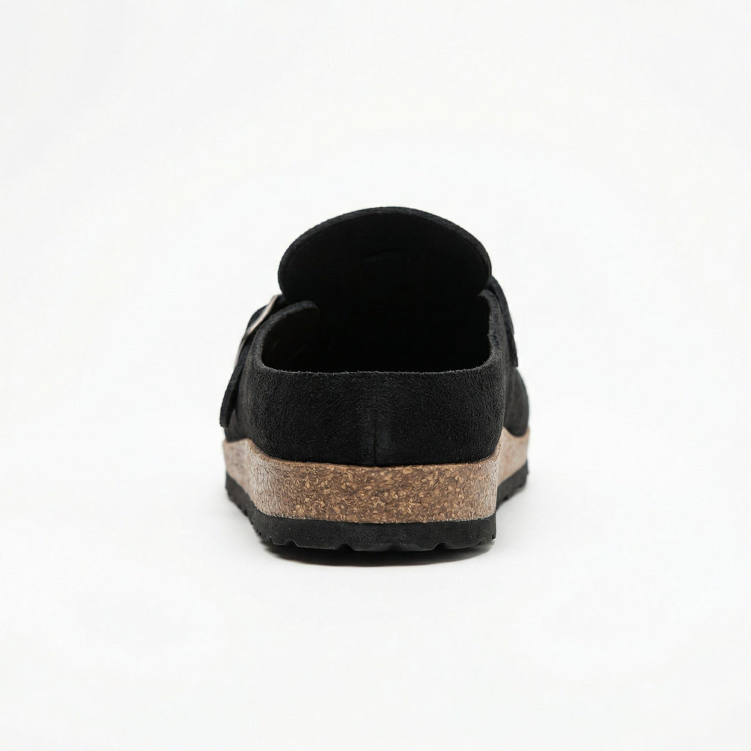 Träskor - Dam Retro Mocka Slip-On Mule-Eva Jonsson