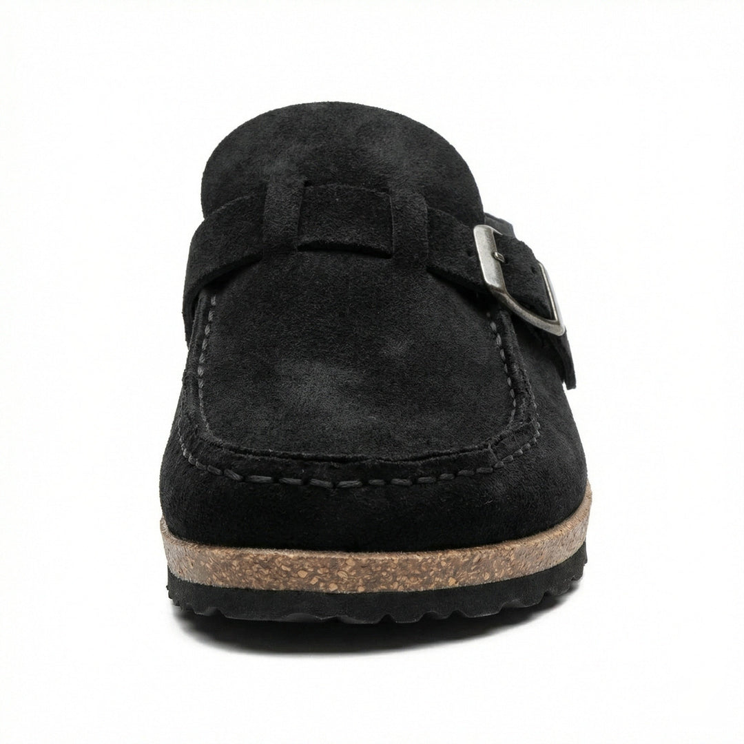 Träskor - Dam Retro Mocka Slip-On Mule-Eva Jonsson