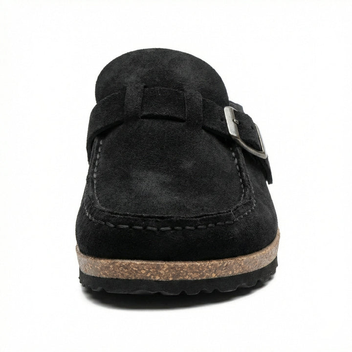Träskor - Dam Retro Mocka Slip-On Mule-Eva Jonsson