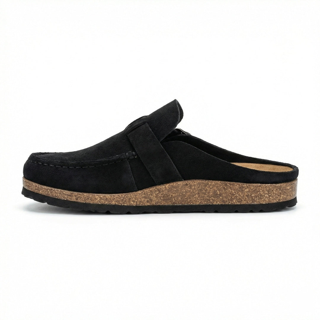 Träskor - Dam Retro Mocka Slip-On Mule-Eva Jonsson