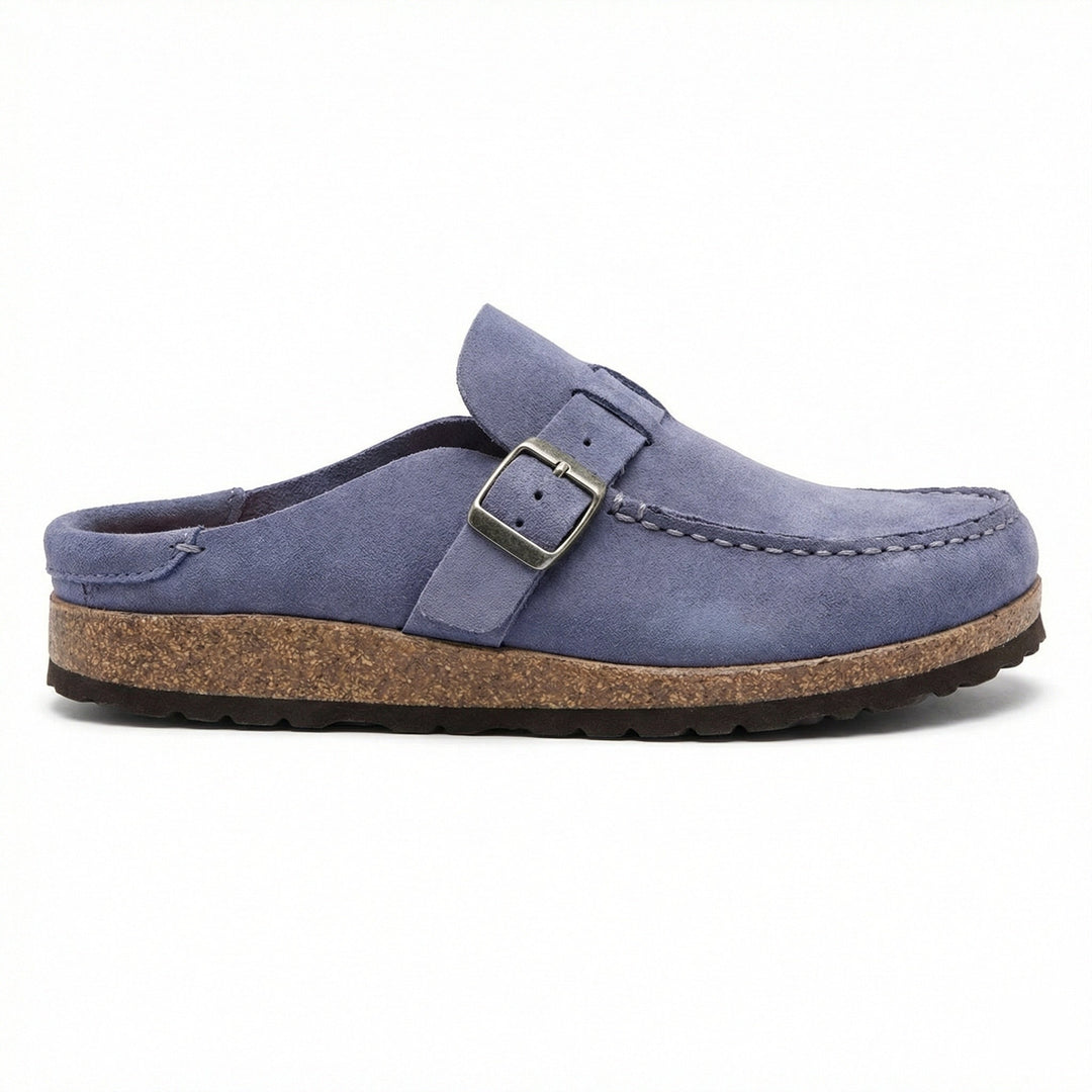 Träskor - Dam Retro Mocka Slip-On Mule-Eva Jonsson