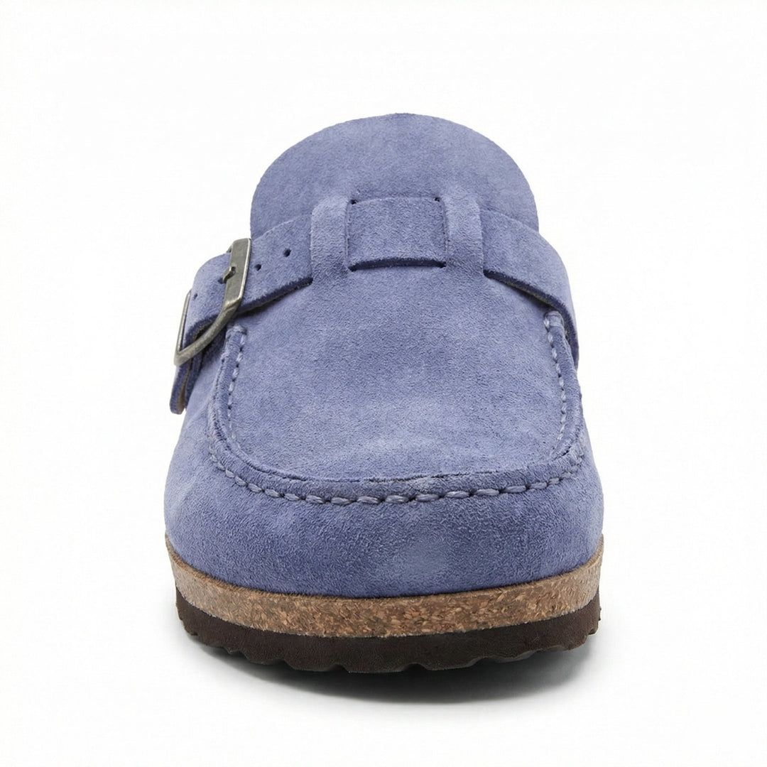 Träskor - Dam Retro Mocka Slip-On Mule-Eva Jonsson