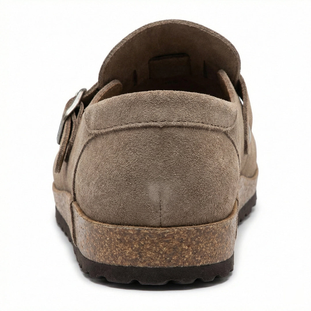 Träskor - Dam Retro Mocka Slip-On Mule-Eva Jonsson