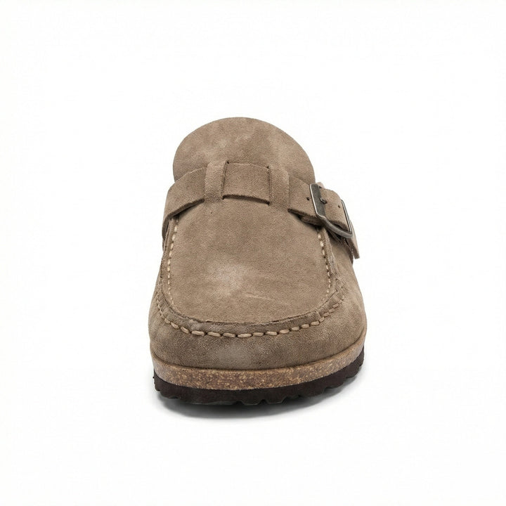 Träskor - Dam Retro Mocka Slip-On Mule-Eva Jonsson