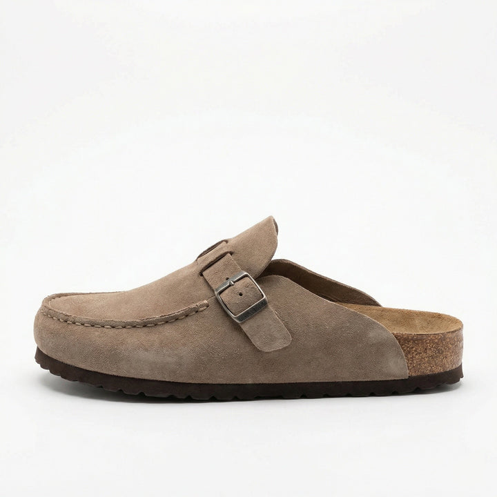 Träskor - Dam Retro Mocka Slip-On Mule-Eva Jonsson
