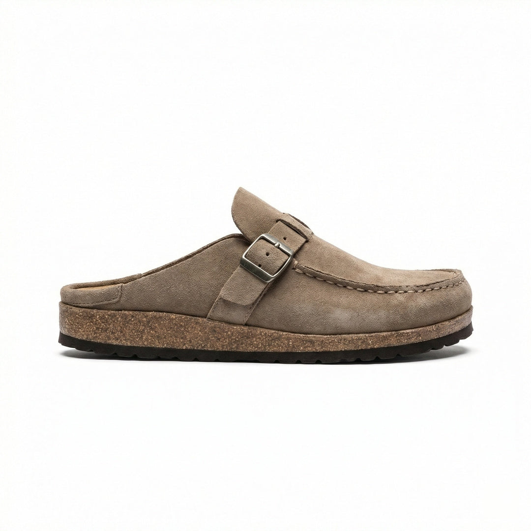Träskor - Dam Retro Mocka Slip-On Mule-Eva Jonsson