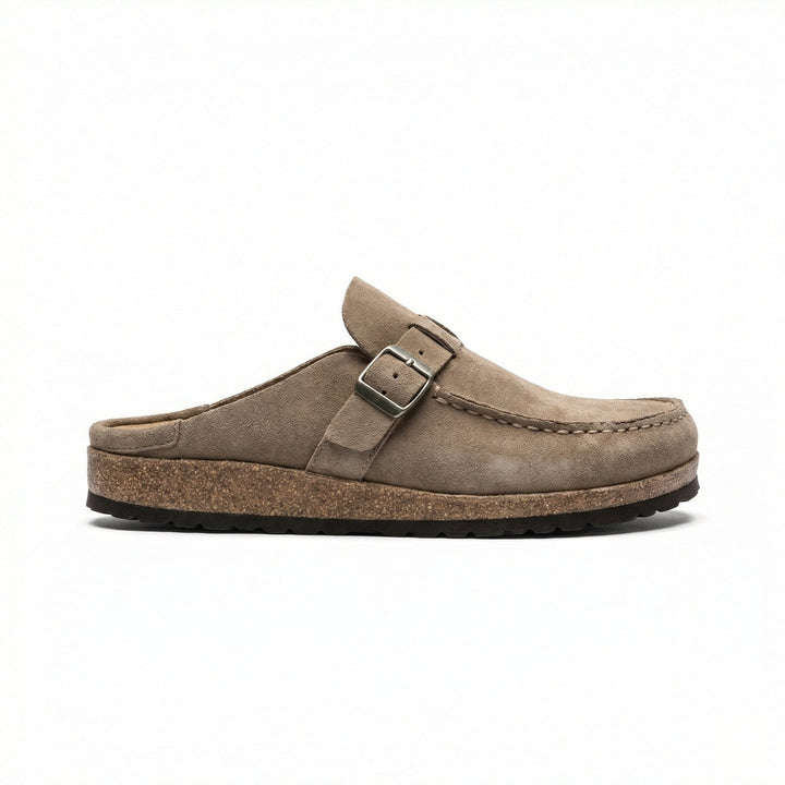 Träskor - Dam Retro Mocka Slip-On Mule-Eva Jonsson