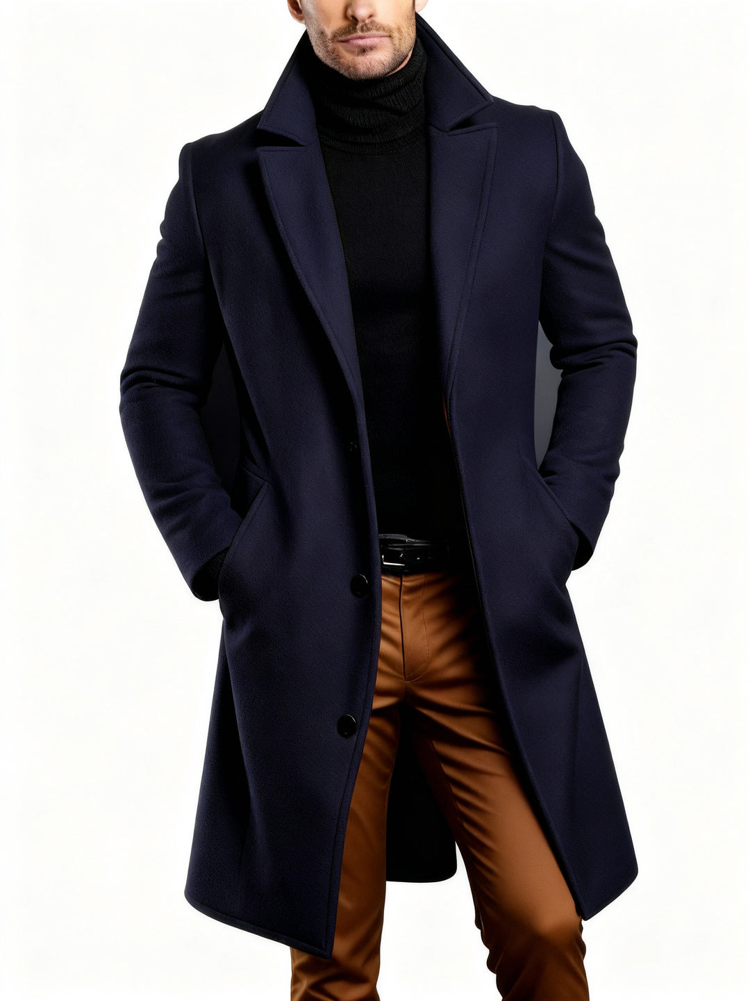 Trench Coat | Herr Kappa, Klassisk, Lång, Enkelknäppt, Polyester-Eva Jonsson