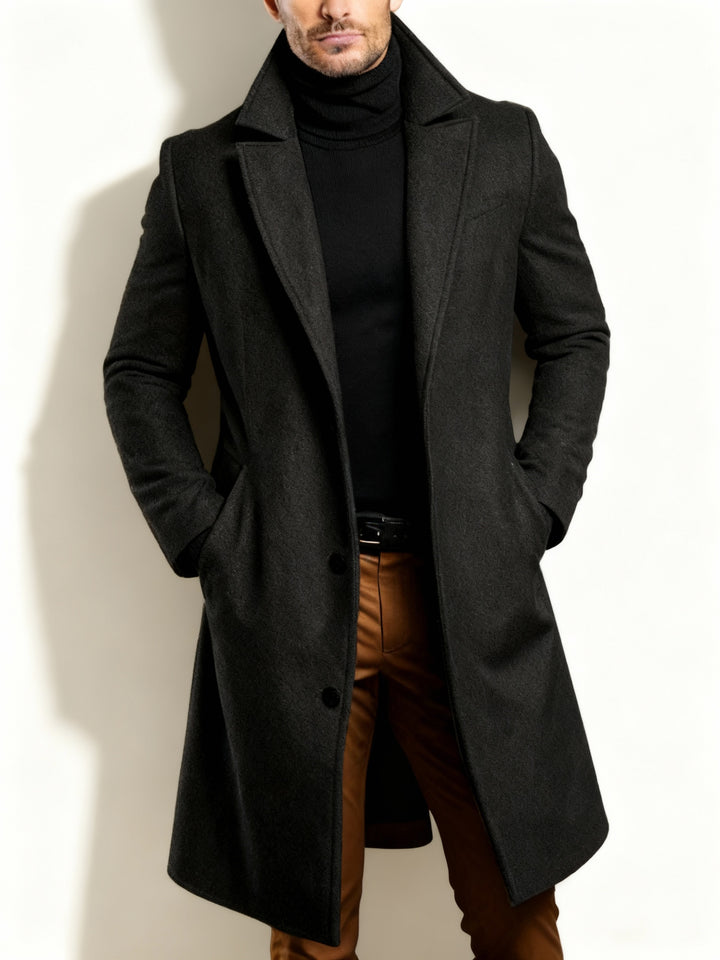 Trench Coat | Herr Kappa, Klassisk, Lång, Enkelknäppt, Polyester-Eva Jonsson