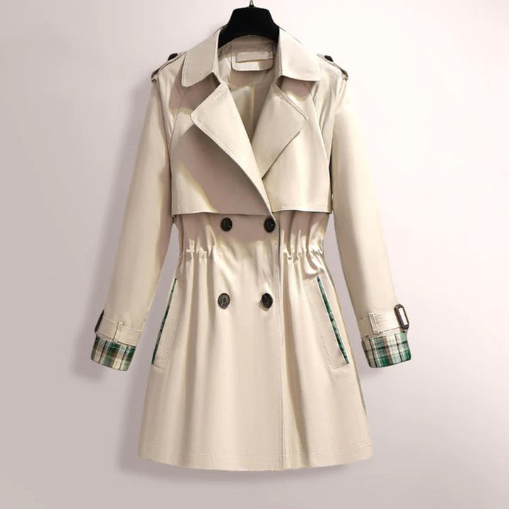 Trenchcoat - Dubbelknäppt - V-ringad - Midilång kappa - Trenchcoat för dam-Eva Jonsson