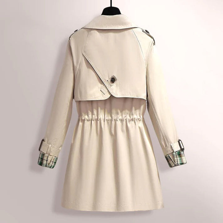 Trenchcoat - Dubbelknäppt - V-ringad - Midilång kappa - Trenchcoat för dam-Eva Jonsson
