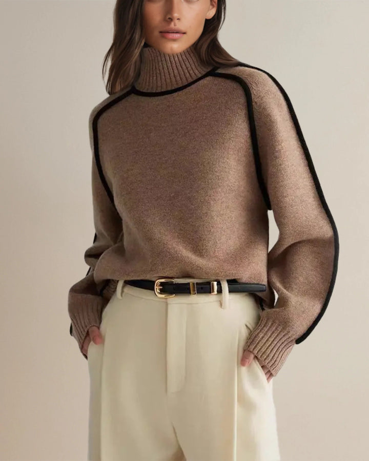 Turtleneck | Pullover | Hög hals | Stickad tröja | Damkläder-Eva Jonsson