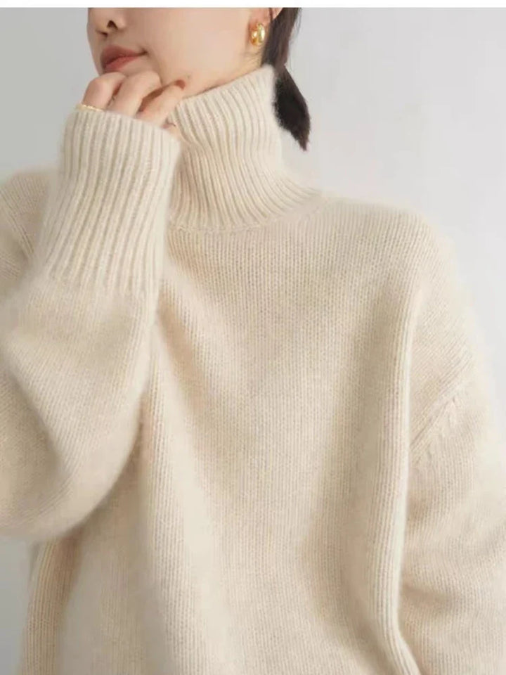 Turtleneck-tröja – Stickad – Roll Neck – Kaşmirtröja – Stickade damkläder-Eva Jonsson