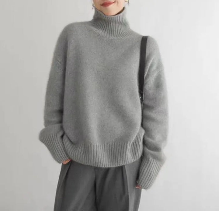 Turtleneck-tröja – Stickad – Roll Neck – Kaşmirtröja – Stickade damkläder-Eva Jonsson