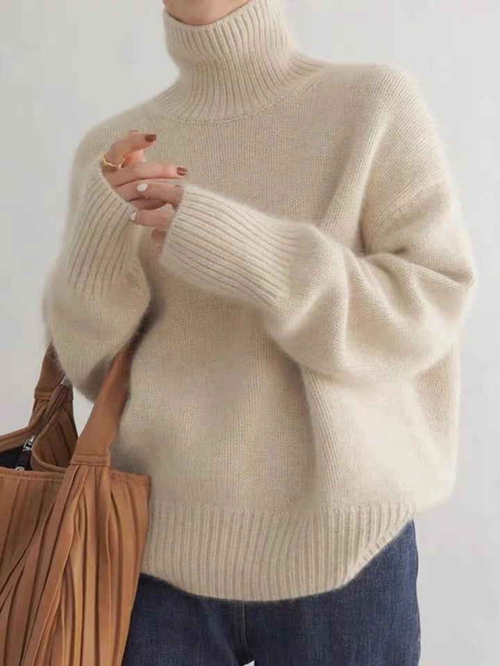Turtleneck-tröja – Stickad – Roll Neck – Kaşmirtröja – Stickade damkläder-Eva Jonsson