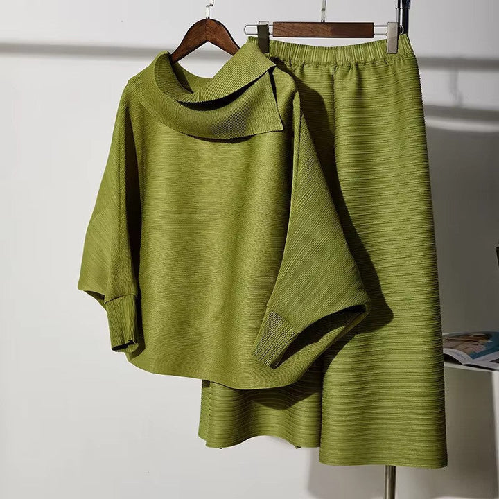 Tvådelad uppsättning - Långärmad Wide Leg Co-Ord Set för kvinnor-Eva Jonsson