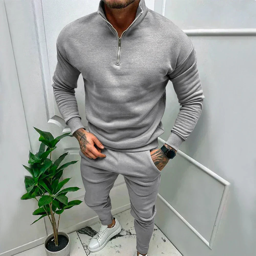Tvådelat Set - Half-Zip - Långärmad - Vinteroutfit - Co-Ord Sets Herr-Eva Jonsson