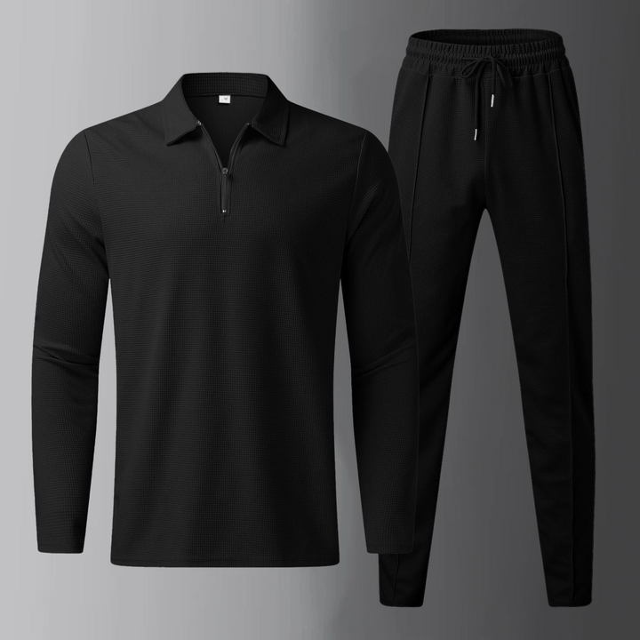 Tvådelat set - Långärmad - Dragsko - Sweatshirt-set - Loungewear för herrar-Eva Jonsson