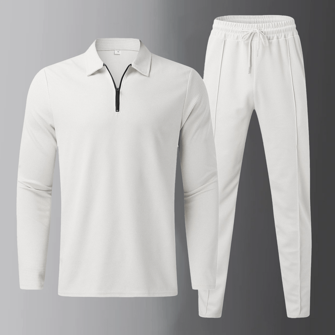 Tvådelat set - Långärmad - Dragsko - Sweatshirt-set - Loungewear för herrar-Eva Jonsson