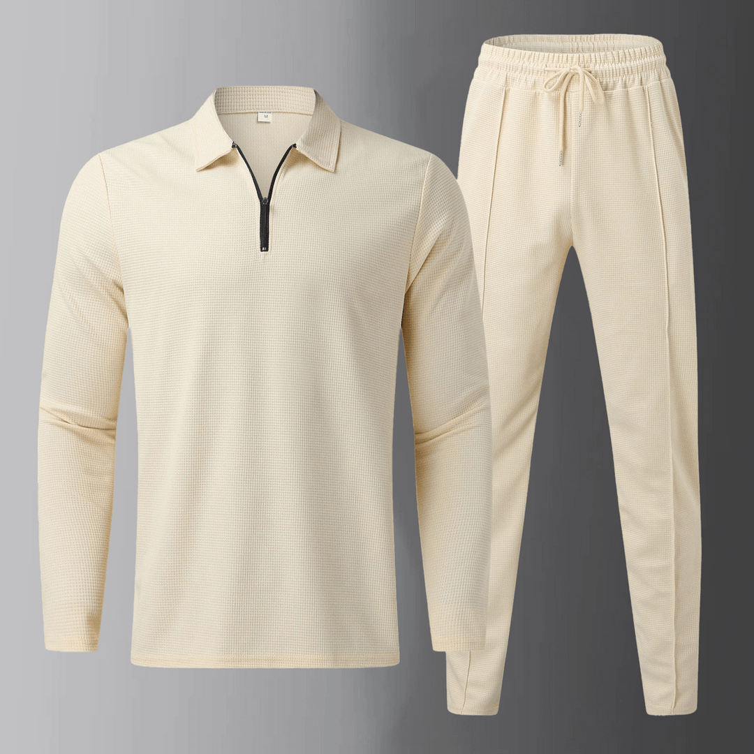 Tvådelat set - Långärmad - Dragsko - Sweatshirt-set - Loungewear för herrar-Eva Jonsson