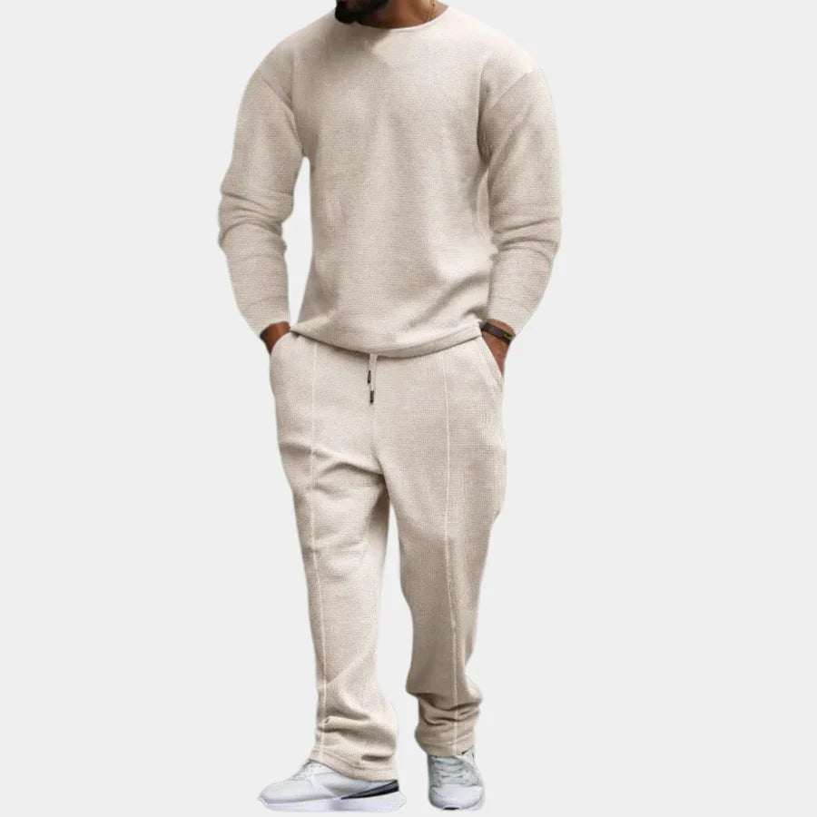 Tvådelat set | Långärmad | Loose Fit | Lounge-set | Co-Ord-set för män-Eva Jonsson