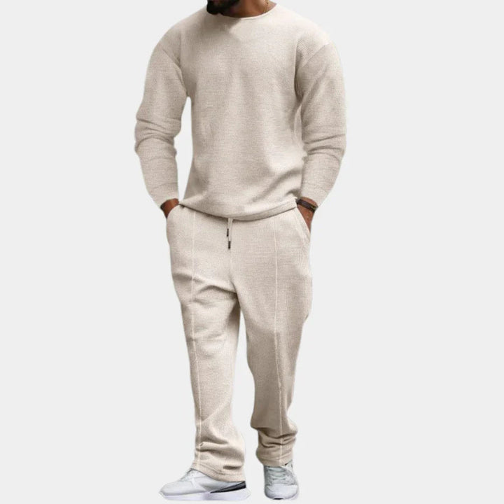 Tvådelat set | Långärmad | Loose Fit | Lounge-set | Co-Ord-set för män-Eva Jonsson