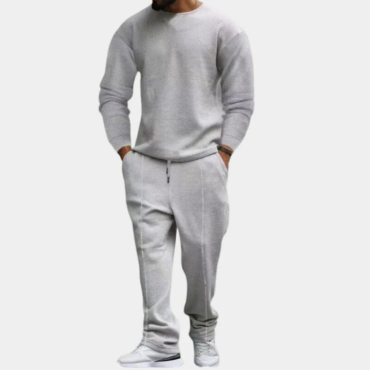 Tvådelat set | Långärmad | Loose Fit | Lounge-set | Co-Ord-set för män-Eva Jonsson