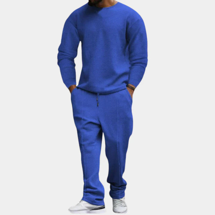 Tvådelat set | Långärmad | Loose Fit | Lounge-set | Co-Ord-set för män-Eva Jonsson