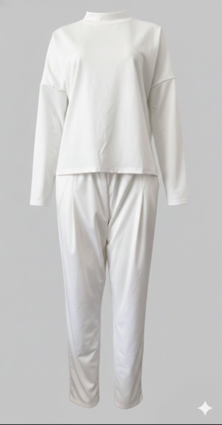 Tvådelat set - Långärmad - Överdimensionerad pullover - Co-Ord Set - Damkläder-Eva Jonsson