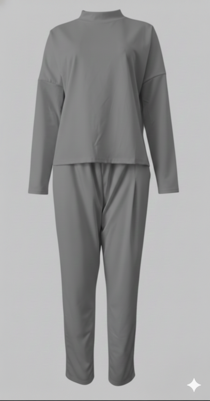 Tvådelat set - Långärmad - Överdimensionerad pullover - Co-Ord Set - Damkläder-Eva Jonsson
