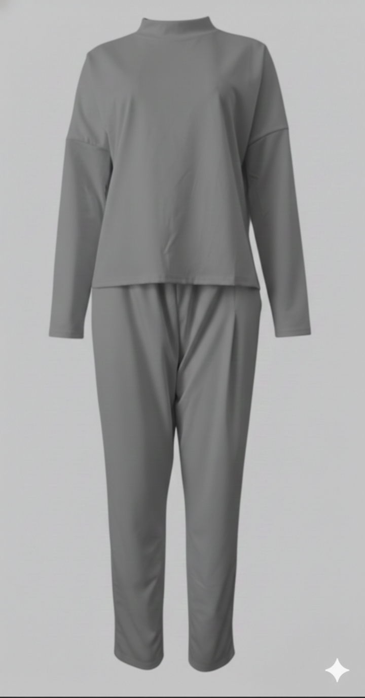 Tvådelat set - Långärmad - Överdimensionerad pullover - Co-Ord Set - Damkläder-Eva Jonsson