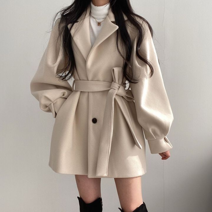 Ullkappa | Medellång | Enkelknäppt | Ulltrenchcoat | Damjackor-Eva Jonsson