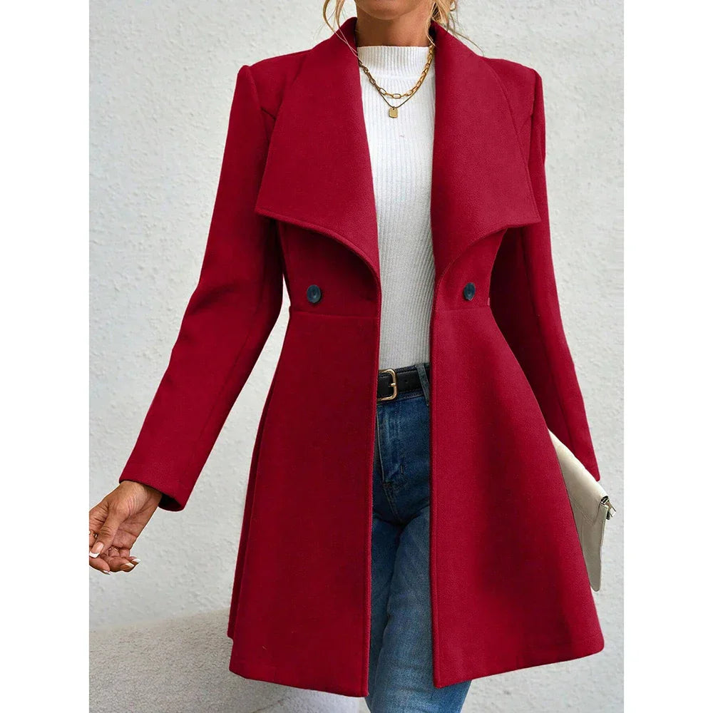 Ullrock | Klassisk | Medellång | Trenchcoat i ull | Damrock-Eva Jonsson