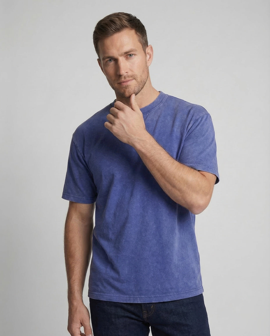 Unisex T-Shirt Used-wash Rundhals-Eva Jonsson
