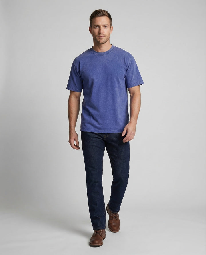 Unisex T-Shirt Used-wash Rundhals-Eva Jonsson