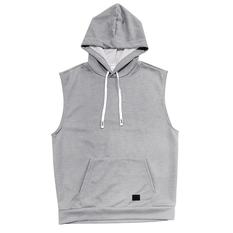 Unisex ärmlös hoodie med struktur Mirla-Eva Jonsson