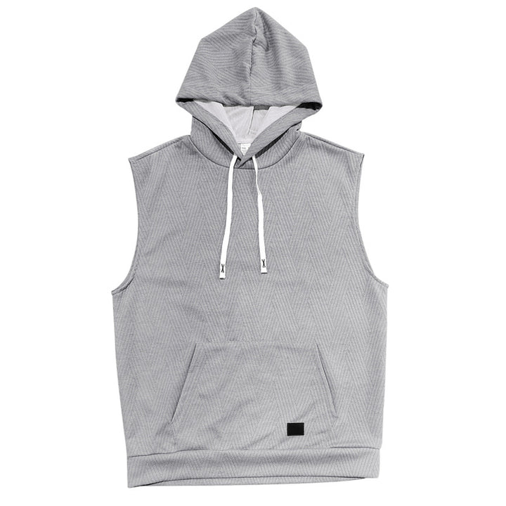 Unisex ärmlös hoodie med struktur Mirla-Eva Jonsson