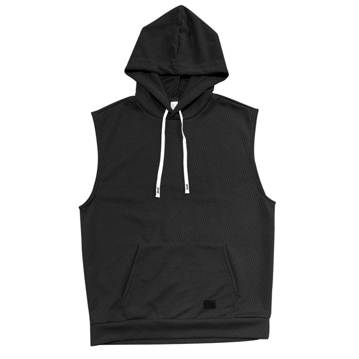 Unisex ärmlös hoodie med struktur Mirla-Eva Jonsson