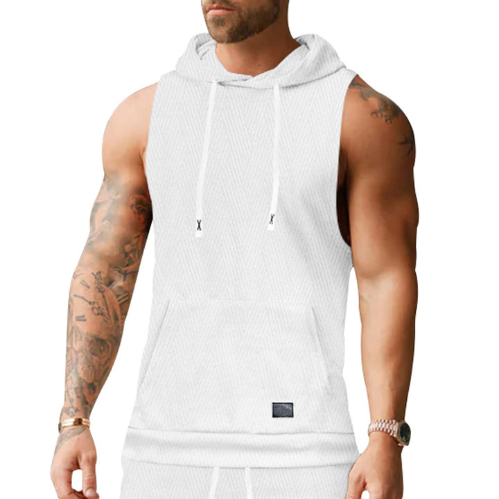 Unisex ärmlös hoodie med struktur Mirla-Eva Jonsson
