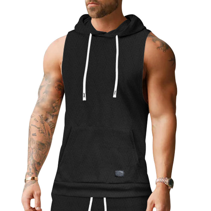 Unisex ärmlös hoodie med struktur Mirla-Eva Jonsson