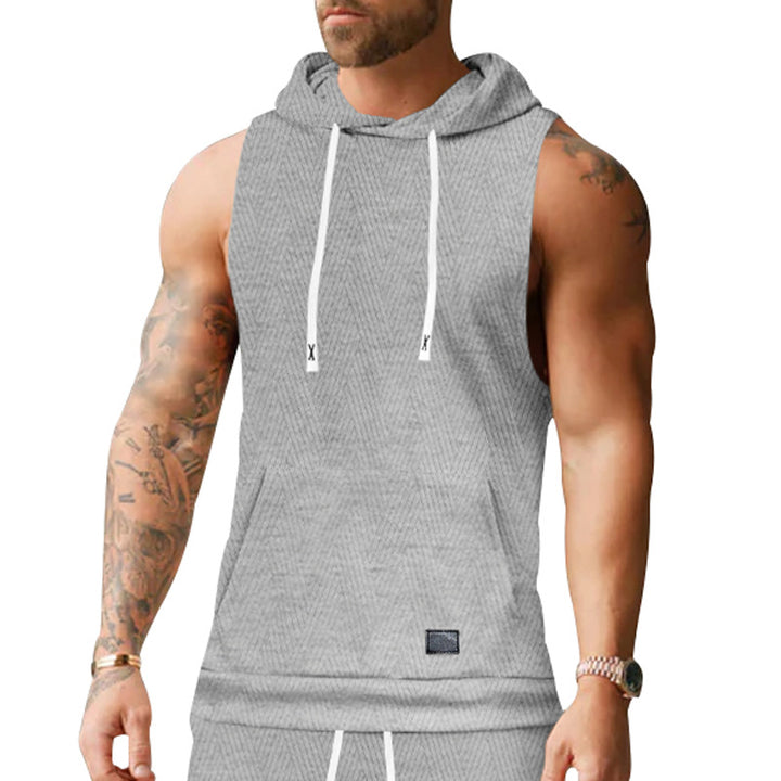 Unisex ärmlös hoodie med struktur Mirla-Eva Jonsson