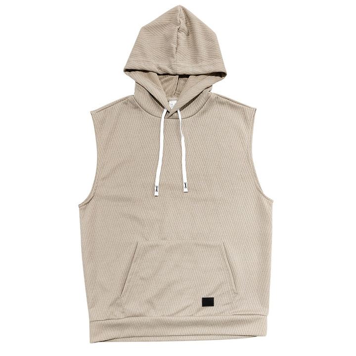 Unisex ärmlös hoodie med struktur Mirla-Eva Jonsson