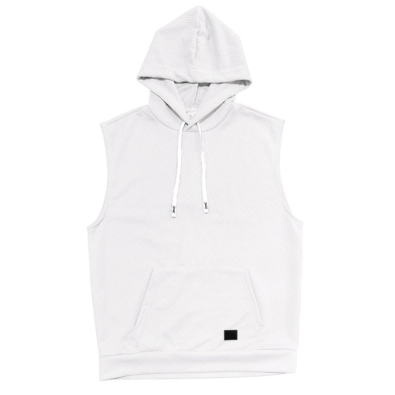 Unisex ärmlös hoodie med struktur Mirla-Eva Jonsson