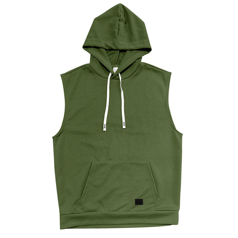 Unisex ärmlös hoodie med struktur Mirla-Eva Jonsson