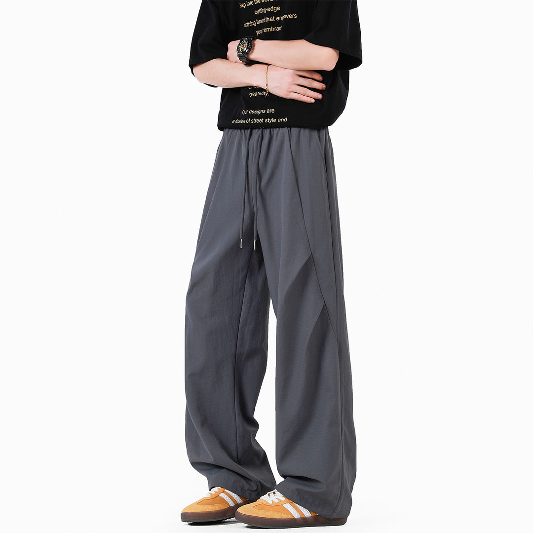 Unisex elegante Freizeithose mit hohem Bund und lockerer Passform Mirla-Eva Jonsson