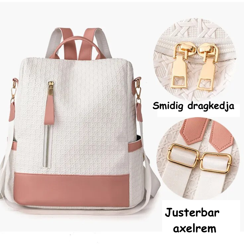 UrbanChic Fashion-ryggsäck | Snygg ryggsäck med flera fickor-Eva Jonsson