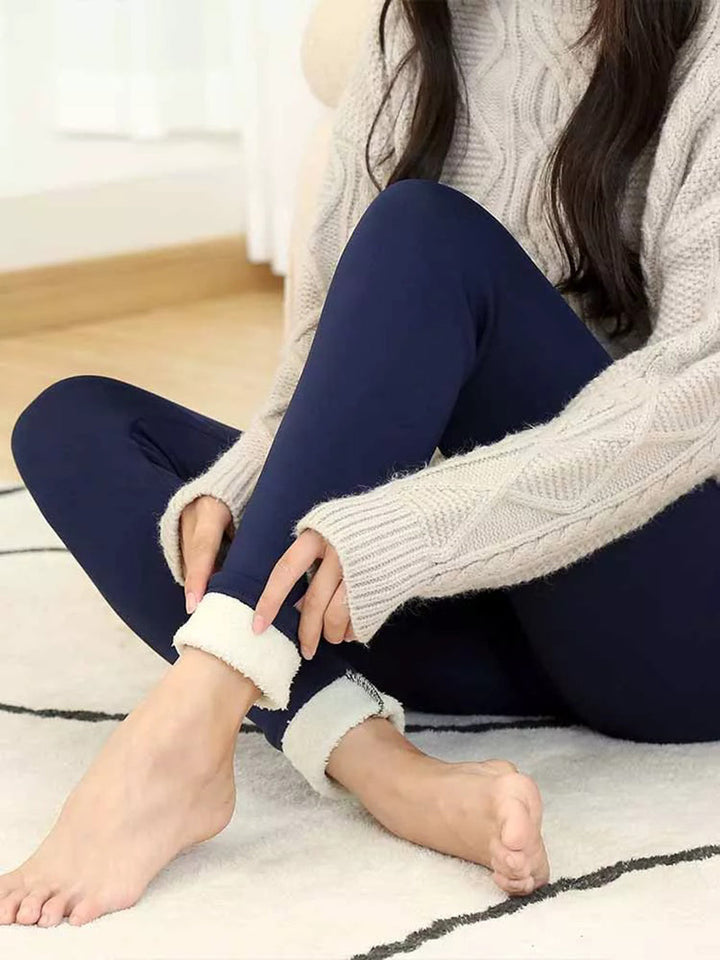 Varma Leggings med hög midja | Bekväma leggings som håller dig varm på vintern-Eva Jonsson