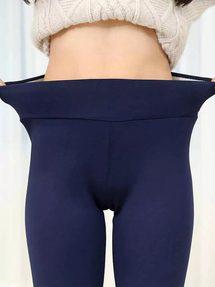 Varma Leggings med hög midja | Bekväma leggings som håller dig varm på vintern-Eva Jonsson